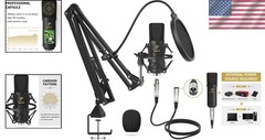 Professional XLR Condenser Microphone Kit with T20 Boom Arm
