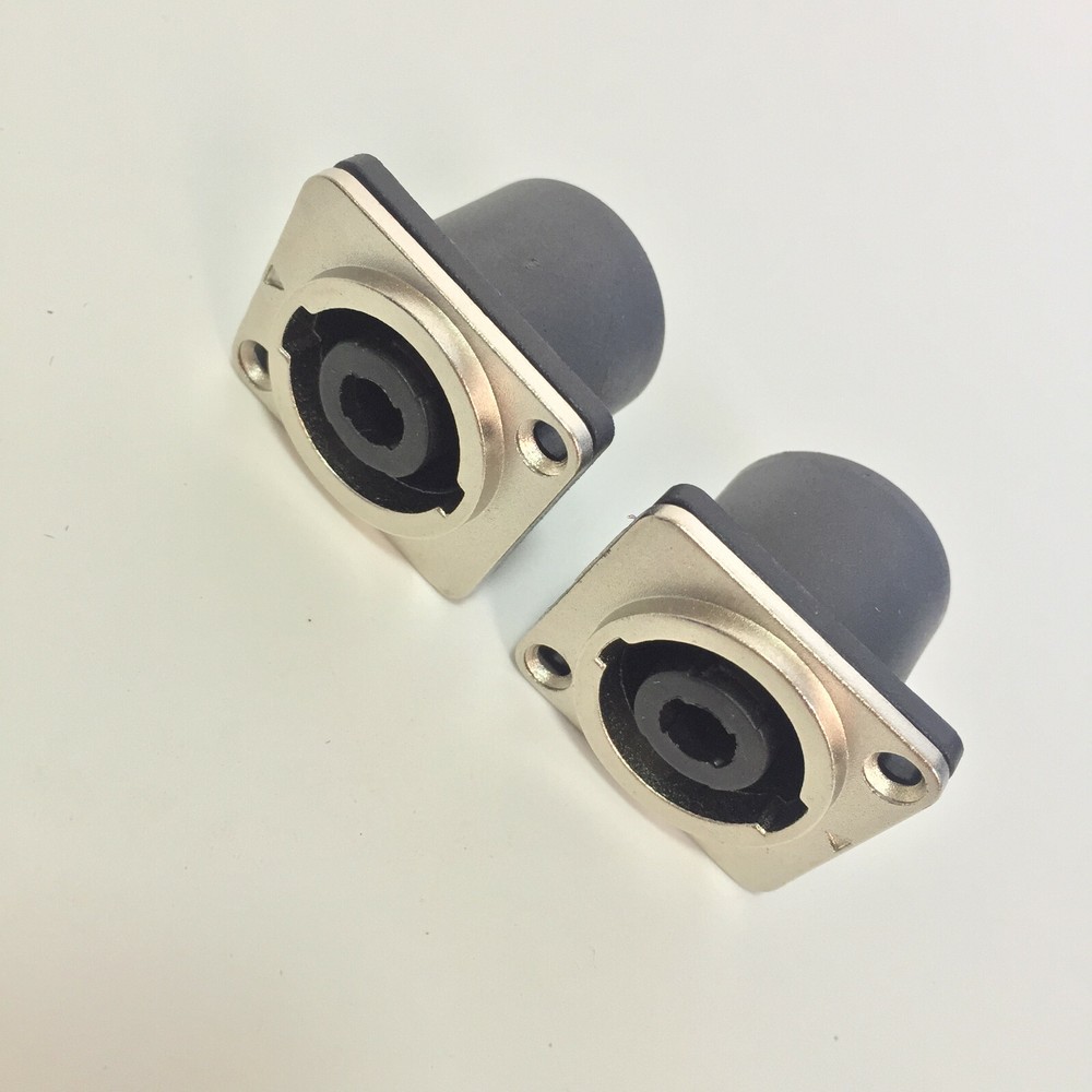 2 Pcs AFT NL4MP Female SpeakON Receptical for Speaker Connection W/ Metal Panel