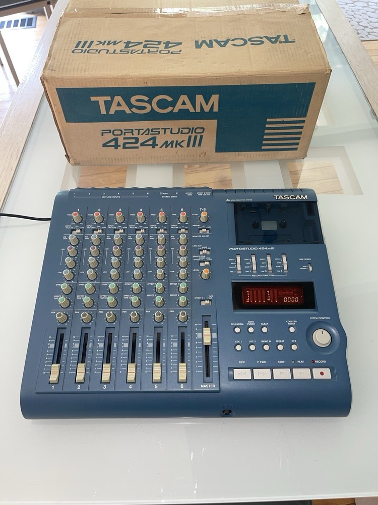 Tascam Portastudio 424 MKIII 4-Track Cassette Tape Recorder Mixer -Boxed Tested