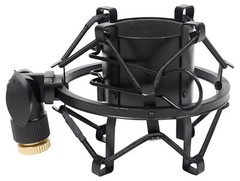 Black Metal Shock Mount w/Foam For Tascam TM-80 Condenser Studio Microphone