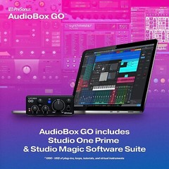 PreSonus AudioBox GO Compact 2×2 Bus-Powered USB Audio Interface