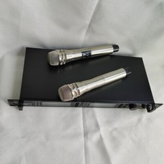 New 2 Silver KSM8 Handheld Wireless Microphone System Stage Sing Karaoke AD4D-II