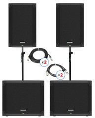 Mackie Thump12v4 Powered PA Speaker Stage Bundle