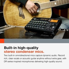 DP-008EX 8-Track Digital Pocketstudio Multitrack Recorder, Built-in Mics, Songwr