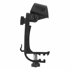 Drum Rim Mic Clips Microphone Mount Clamp 180Degree Rotation Shockproof
