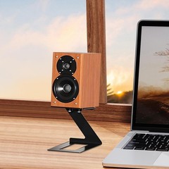 Desktop Speaker Stand Mount Metal Desk Audio Stand Support Space Saving with