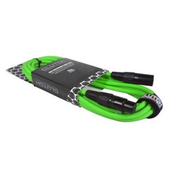 Professional 20′ Green XLR Male to XLR Female Microphone Speaker Cables 4 Pack