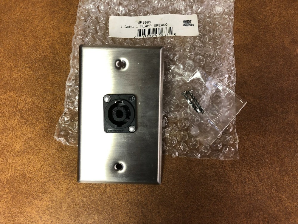 Pro Co WP1009 1NL4MP Speakon Wallplate Single Gang