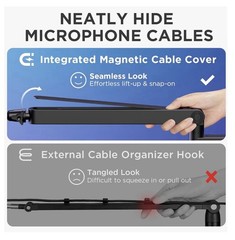 InnoGear 2026 Low Profile Mic Arm, 360° Rotatable Microphone Arm Stand