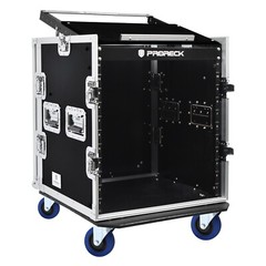 RK 12U Rack Case With Slant Mixer Top, 20“ Rackable Depth, Plywood, 12U