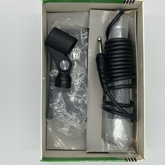 Set of 2 Akai DM-13 Dynamic Microphones Non Directional w/Stands New NOS