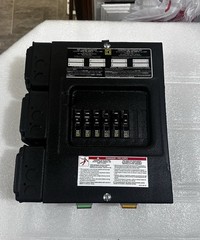 Square D custom power distro box 6x 20 amp breakers outlets NEMA SS2-50P