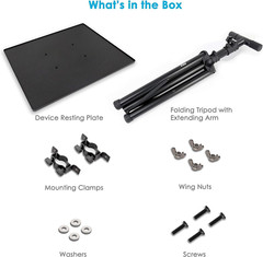 -PRO DJ Laptop, Projector Stand- Computer DJ Equipment Studio Stand Mount Holder
