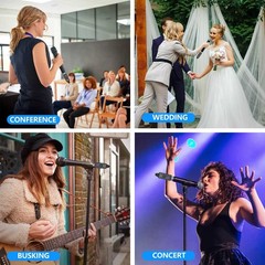 1set Wireless Microphone Transmitter&Receiver UHF XLR Adapter Widely Applicant