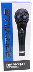4 Rockville RMM-XLR Dynamic Cardioid Professional Metal Microphones w/XLR Cables