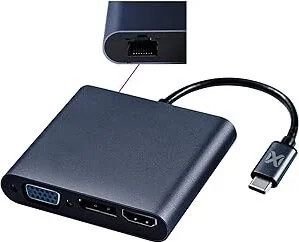 JAVEX USB-C Adapter [USB 3.1 5Gbps] | RJ45, DisplayPort, HDMI 4K60Hz [for DP …