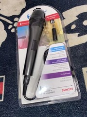 Singing Machine SMM205 Dynamic wired karaoke microphone plus adapter sealed