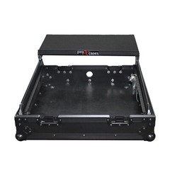 ProX XS-19MIXLTBL ATA 300 Heavy Duty 10U Slanted 19″ Mixer Case+Laptop Shelf