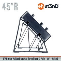 STAND for Waldorf ROCKET, STREICHFETT, 2-POLE – 45° RISER – st3nD – 3D printed
