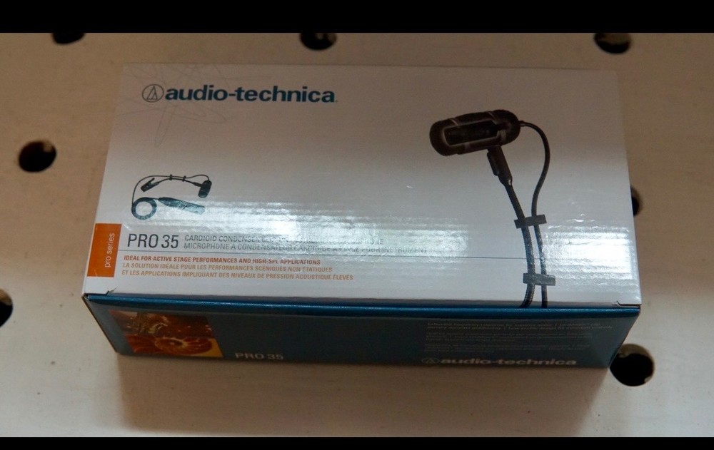 Audio-Technica PRO 35 Cardioid Condenser Clip-on Instrument Microphone – XLR