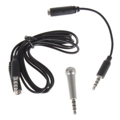 JOYO I-MIC Mini Condenser Mic for IOS / Android / Win Phone Silver U.S. Ship !!