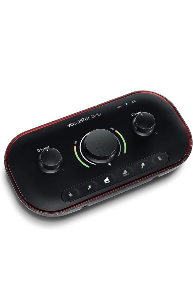 Focusrite Vocaster Two — Podcasting Interface for Recording Host and Guest