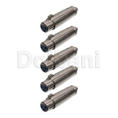 5pcs 3 Pin XLR to RCA Connector Female XLR to Female RCA High Quality Old Stock