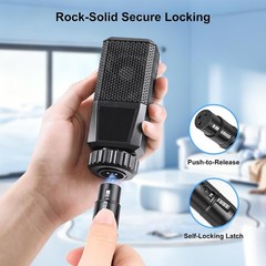 New Bee XLR Cable 6ft [2-Pack], Nylon Braided XLR Male to Female Microphone Cabl