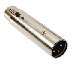 XLR 3-Pin Female to XLR 3-Pin Male Barrel Extension Adapter, CablesOnline AV-A79