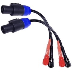 CESS-089 Speakon Plug to Female Banana Jack Speaker Cable, Accept Banana Plug…