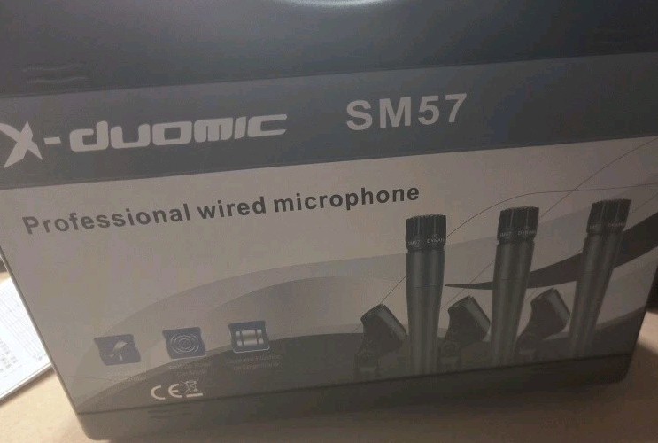 DuoMic SM 57 3xMic/With Clips