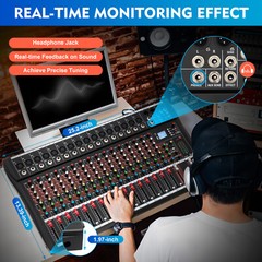 16 Channel Professional Mixer Power Mixing 16 DSP USB NEW