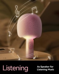 Wireless Bluetooth karaoke Microphone, 5-in-1 Portable Handheld Microphone fo…