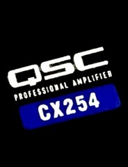 QSC CX254–4 X 250 Watts Per Channel—Professional Power Amplifier