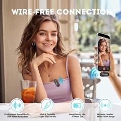 SYNCO P1X Wireless Lavalier Microphone Lightning&Type-C for YouTube Tiktok Vlog