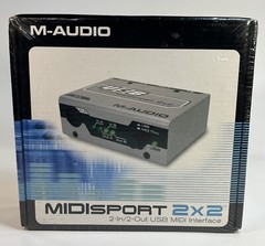M-AUDIO MIDISPORT 2×2 USB BUS-POWERED 2-IN/2-OUT 32 MIDI CHANNEL INTERFACE NEW