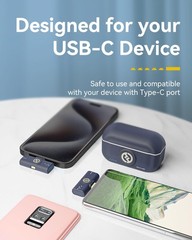 Wireless Microphone for iPhone/Android, USB C, 1000ft Range, Noise Canceling