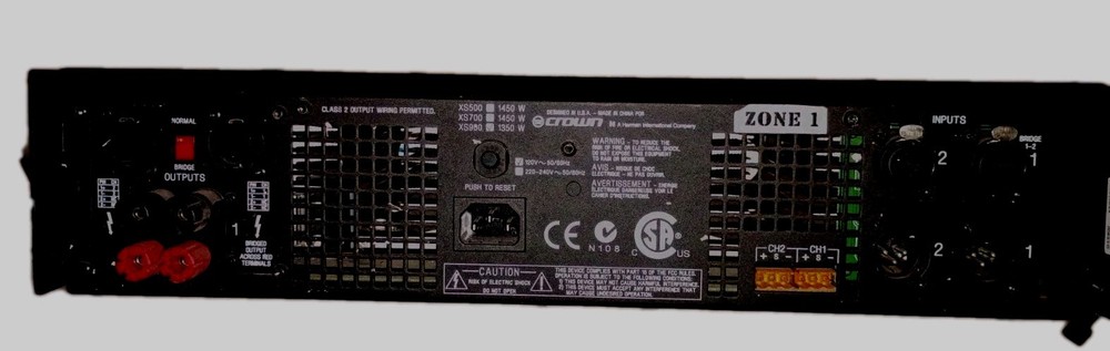 Crown Xs900 Power Amp