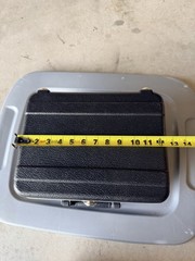 Black Hard Plastic Case w/ Foam Lining Carry Handle 12″x9x5”