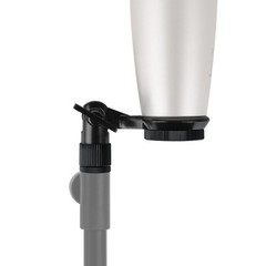 Geekria Microphone Stand Mount for 22mm / 0.9in Threads Microphones (Black)