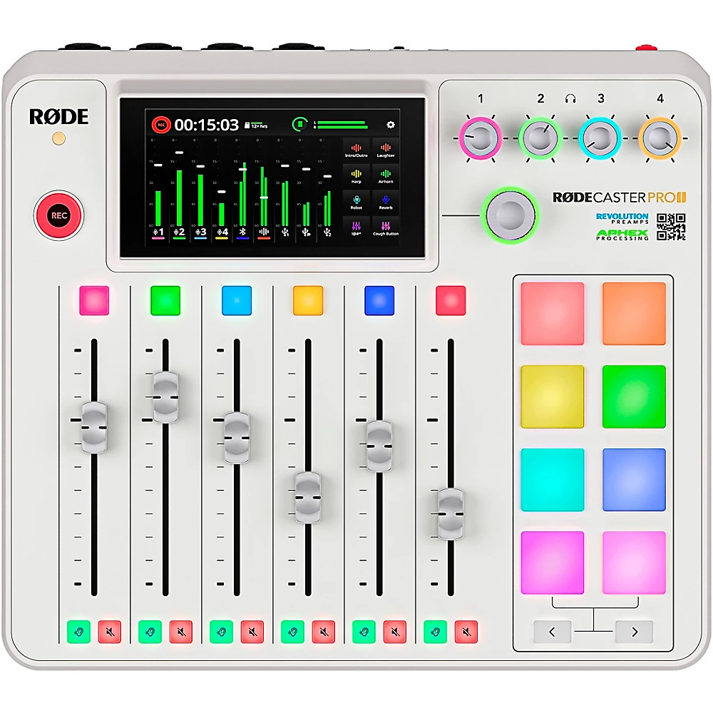 RODE RodeCaster Pro II Podcast Production Console White