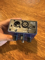 Flamma FV04 Harmony Vocal Pitch Shifter Effects Pedal Blue XLR FX Tabletop