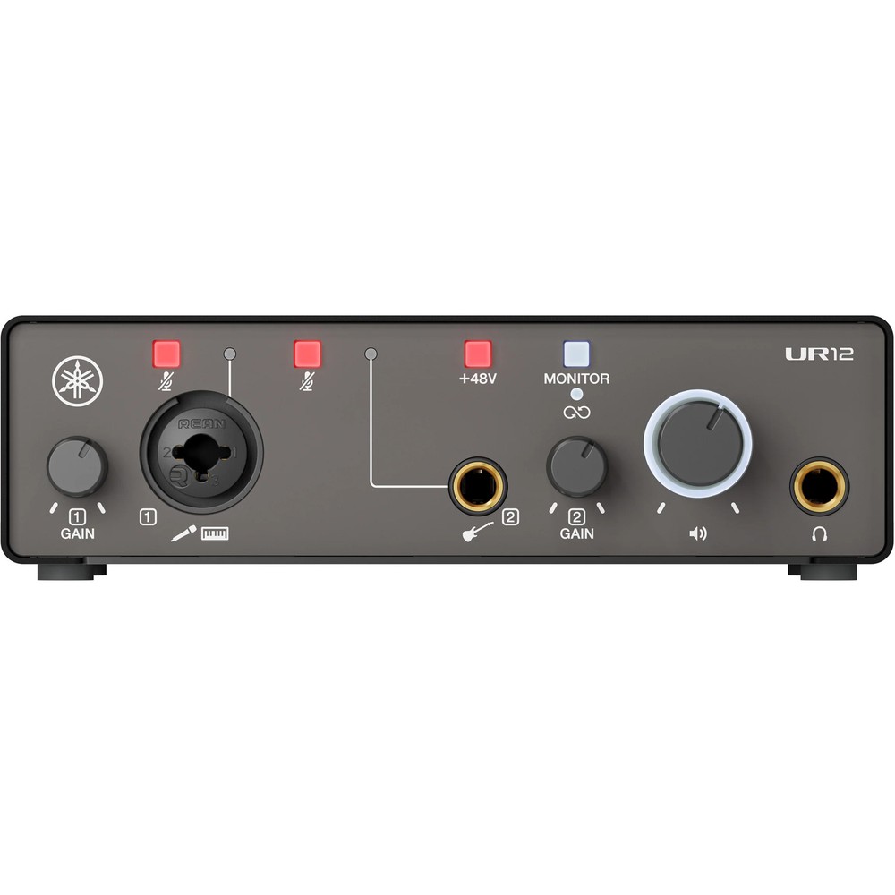 Yamaha UR12MK3 2-in/2-out USB-C Audio Interface – Black