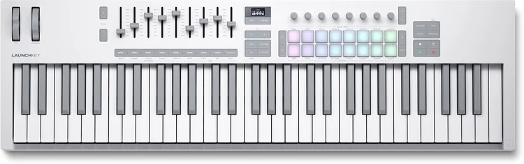 Novation Launchkey 61 MK4 61-key Keyboard Controller – White