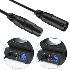 10ft/3m Flexible 3Pin DMX Cable Signal XLR Connection Stage Par Light Cable Wire