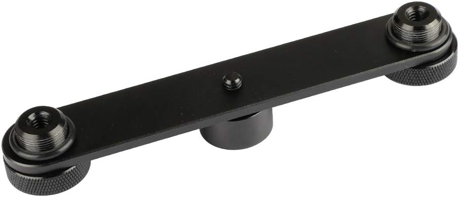 1-To-2 Mic Mount Bar with Standard 5/8-Inch Thread Suitable for Most Microphone