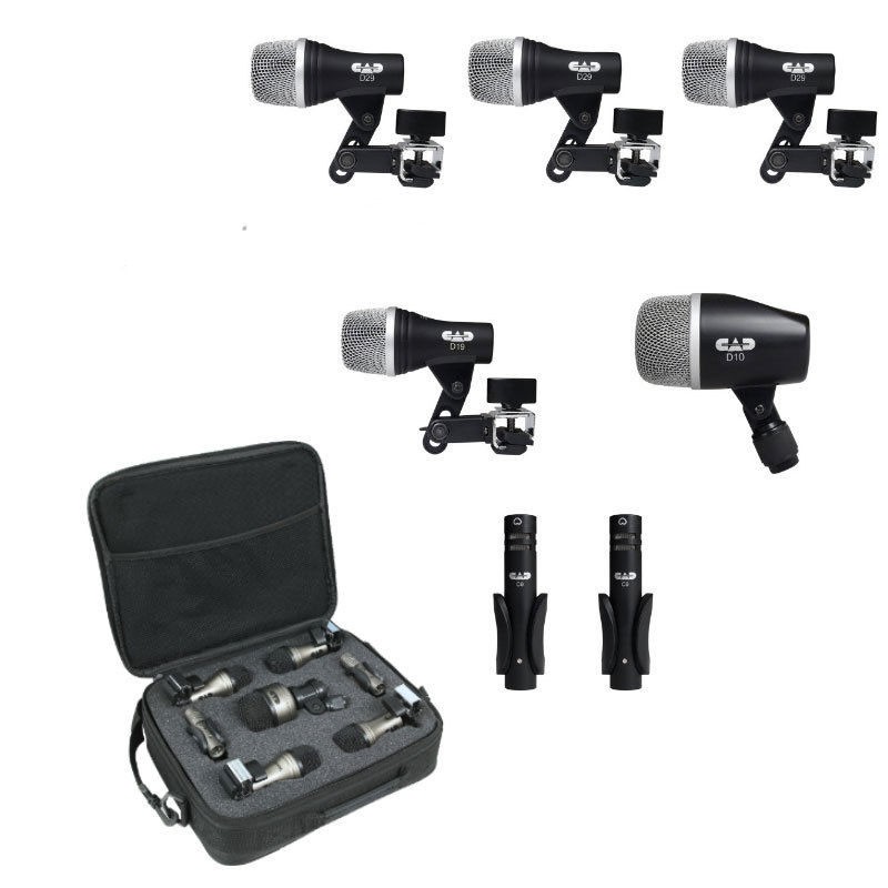 CAD Audio Stage7 Premium 7-Piece Drum Instrument Mic Microphone Pack |Vinyl Case