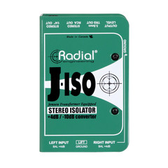 Radial J-Iso Stereo +4dB to -10dB Converters and Isolator w/Jensen Transformers