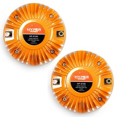 2 x HyperPower High Compression Driver 2″ Voice Coil 250W RMS 108 dB 1″ Screw-on