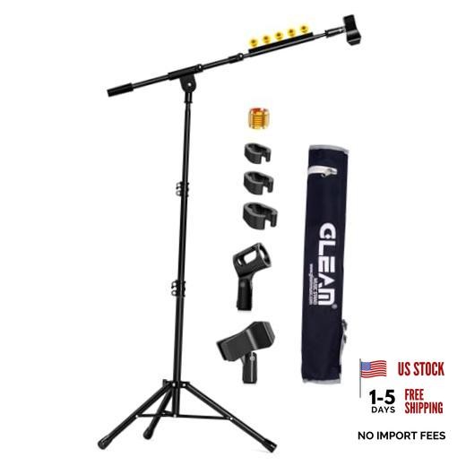 Microphone Stand for Light Microphone less than 1 LB – Boom Arm Mic Tripod